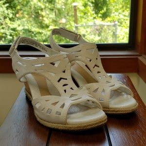 Cork wedge sandals